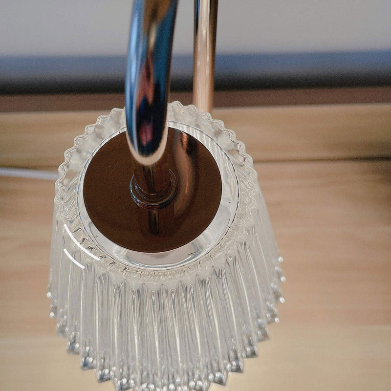 Vintage Glass Terrazzo Base 1-Light Melting Wax Table Lamp