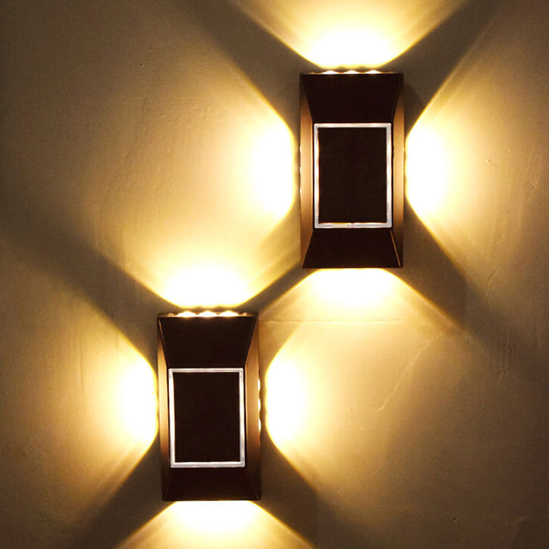 مصباح حائط شمسي LED للإضاءة الخارجية في الحديقة 