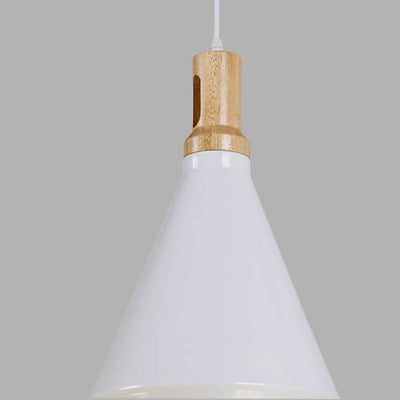 Nordic Simple Solid Aluminum Geometry Tapered 1-Light Pendant Light
