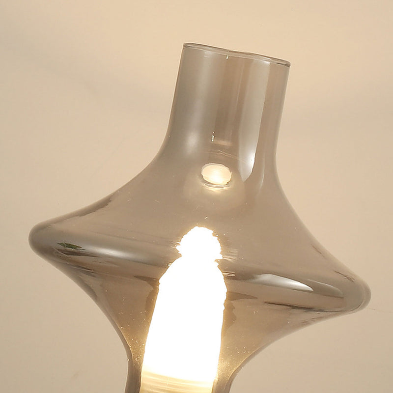 Nordic Retro High Boron Glass USB Charging LED Night Light Table Lamp