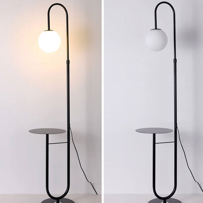 Nordic Minimalist Iron Marble  Table LED Standing Floor Lamp