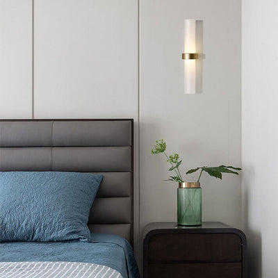 Modern Light Luxury Glass Tube Design 1-Light Art Wall Sconce Lamp
