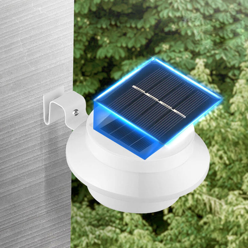 Solar Cylinder LED Outdoor Waterproof Fence Wall Sconce Lamp