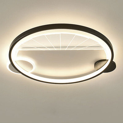 Modern Minimalist Creative Geometric Splicing Design LED Flush Mount Light