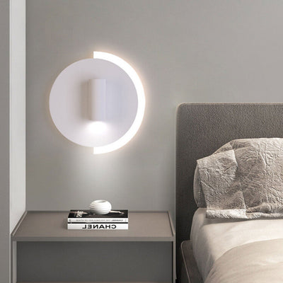 Modern Minimalist Acrylic Disc Spotlight Rotatable LED Wall Sconce Lamp