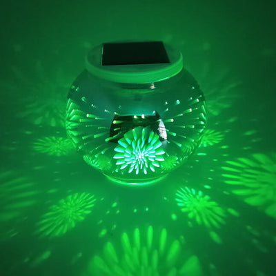 Wasserdichtes Solar-Stereo-Feuerwerkseffekt-LED-Dekorationslicht für den Außenbereich 