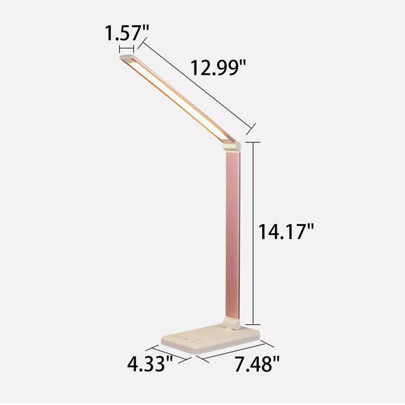 Lampe de bureau LED tactile dimmable créative nordique pliable 