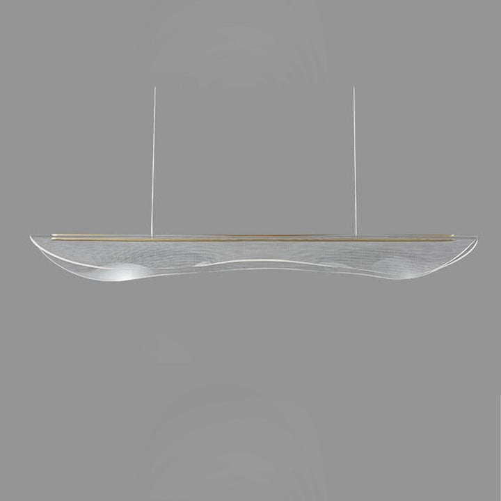 Modern Light Luxury Acrylic Long Leaf Design Island Light LED Chandelier