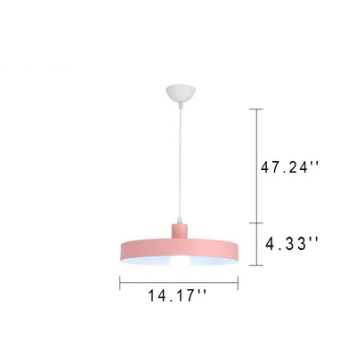 Moderne 1-flammige Pendelleuchte in nordischer Macaron-Farbe 