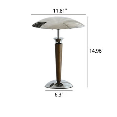 Lampe de table à 1 lumière minimaliste japonaise en bois massif 