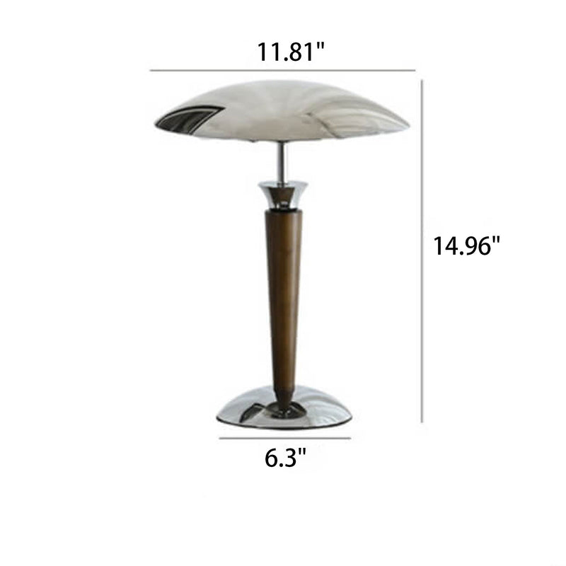 Lampe de table à 1 lumière minimaliste japonaise en bois massif 