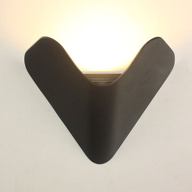 Modern Creative Triangle Aluminum LED Outdoor Waterproof Wall Sconce Lamp