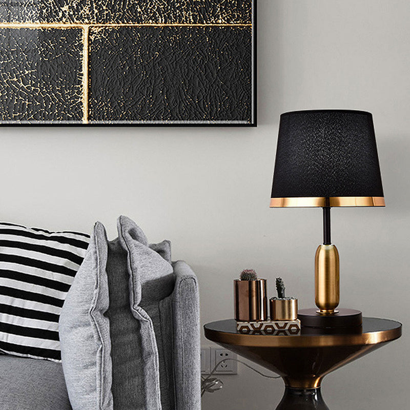 Lampe de Table 1 Lumière en Tissu Rétro Européen 