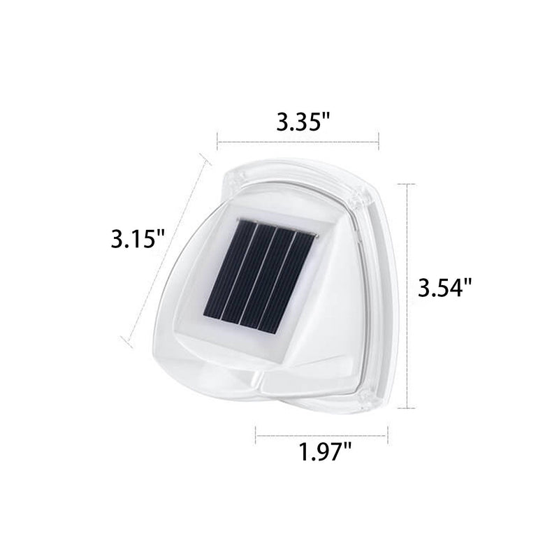 Aplique de pared con lámpara LED triangular impermeable solar para exteriores 