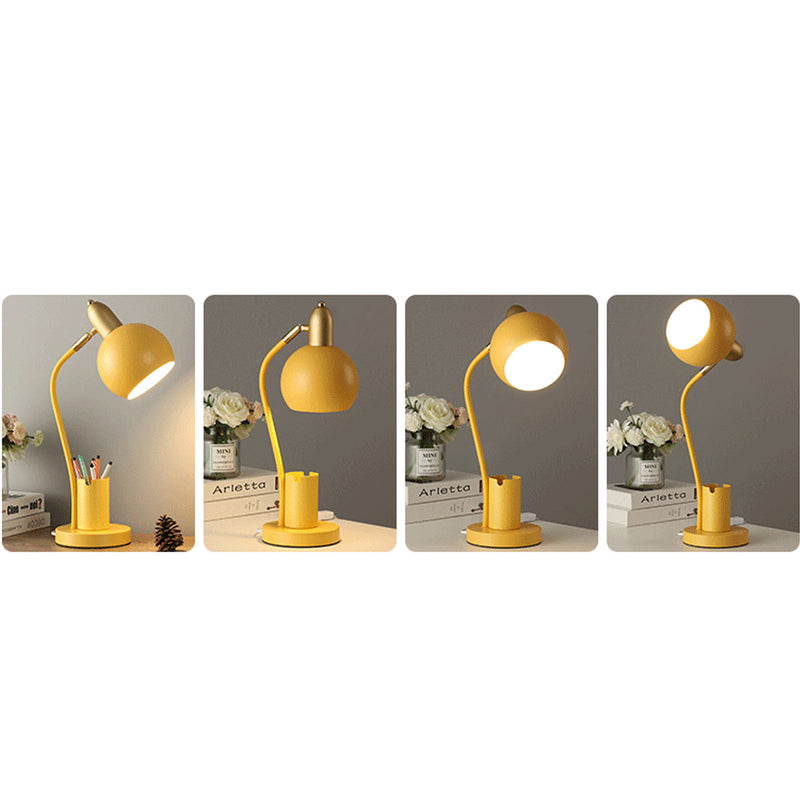Lampe de table 1 lumière avec barillet de stylo pour étudiant en couleur unie simple 