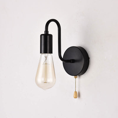 Nordic Industrial Zipper Design 1-Light Wall Sconce Lamp