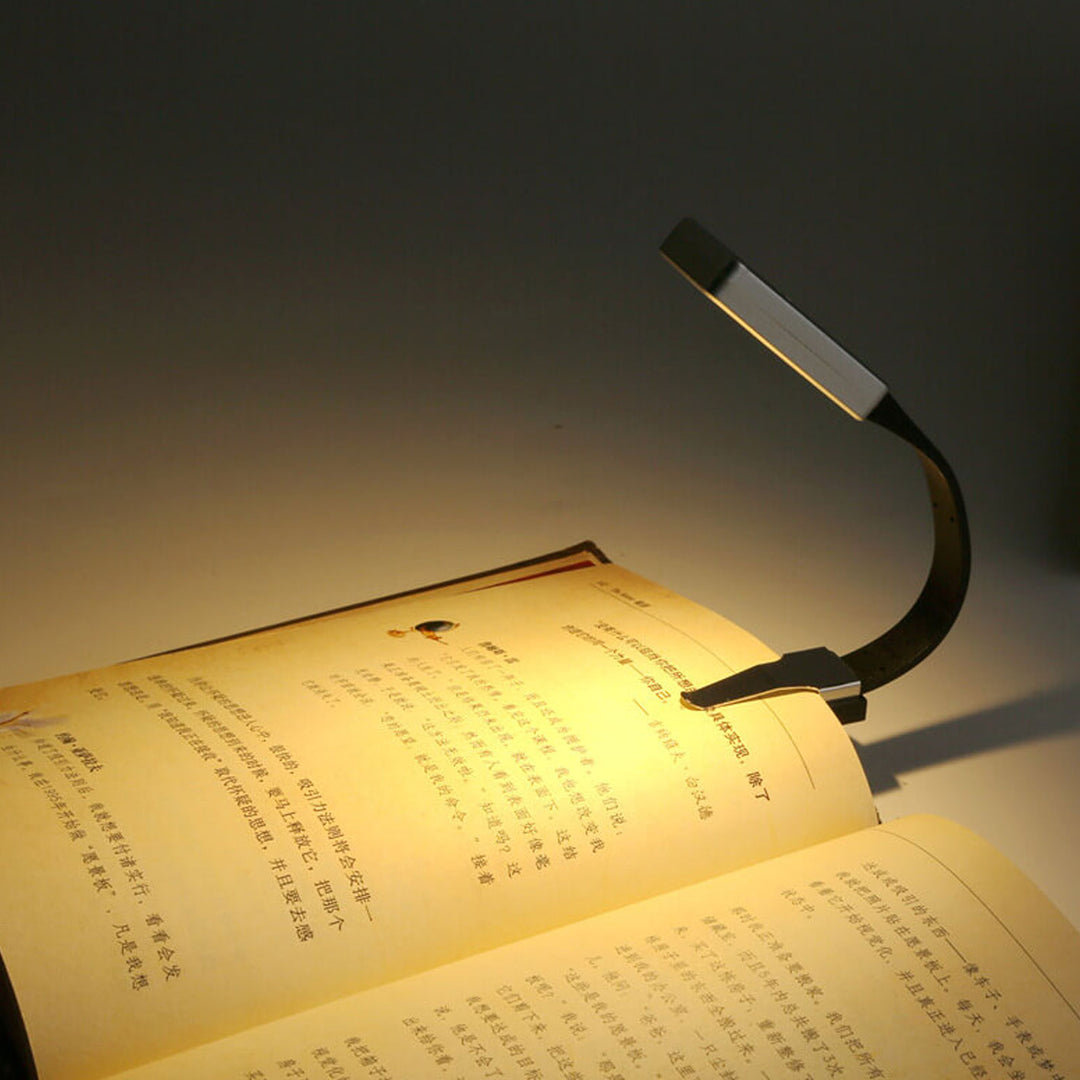 Mini Clip USB Charging LED Table Lamp Bookmark Light 