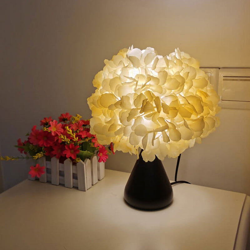 Stoffsimulation Kürbisblumenstrauß Design 1-Licht Tischlampe 