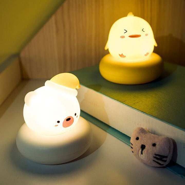 Lampe de table LED avec détection tactile, animaux mignons et créatifs 