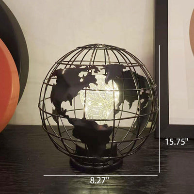 Lampe de table décorative Creative Earth Iron LED Night Light 