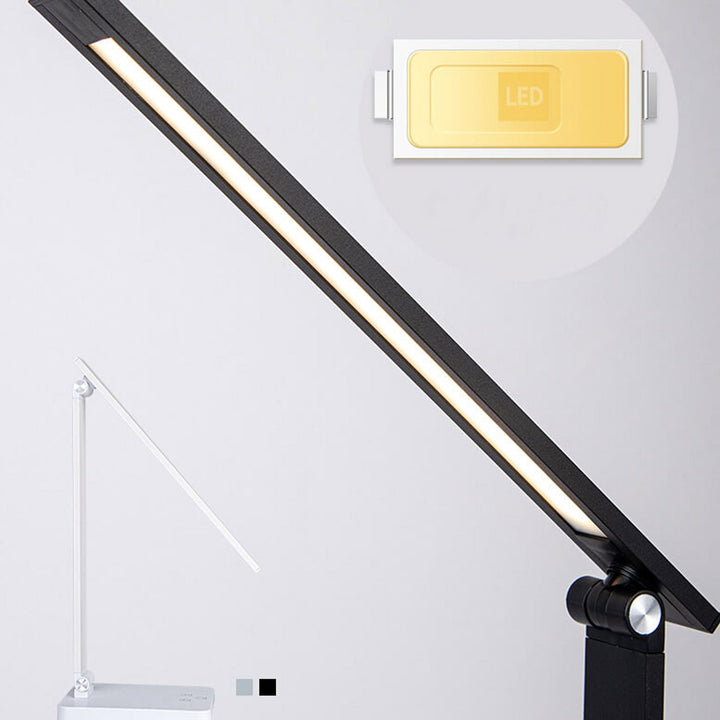 Lampe de bureau LED en aluminium pliable créative avec variateur tactile 