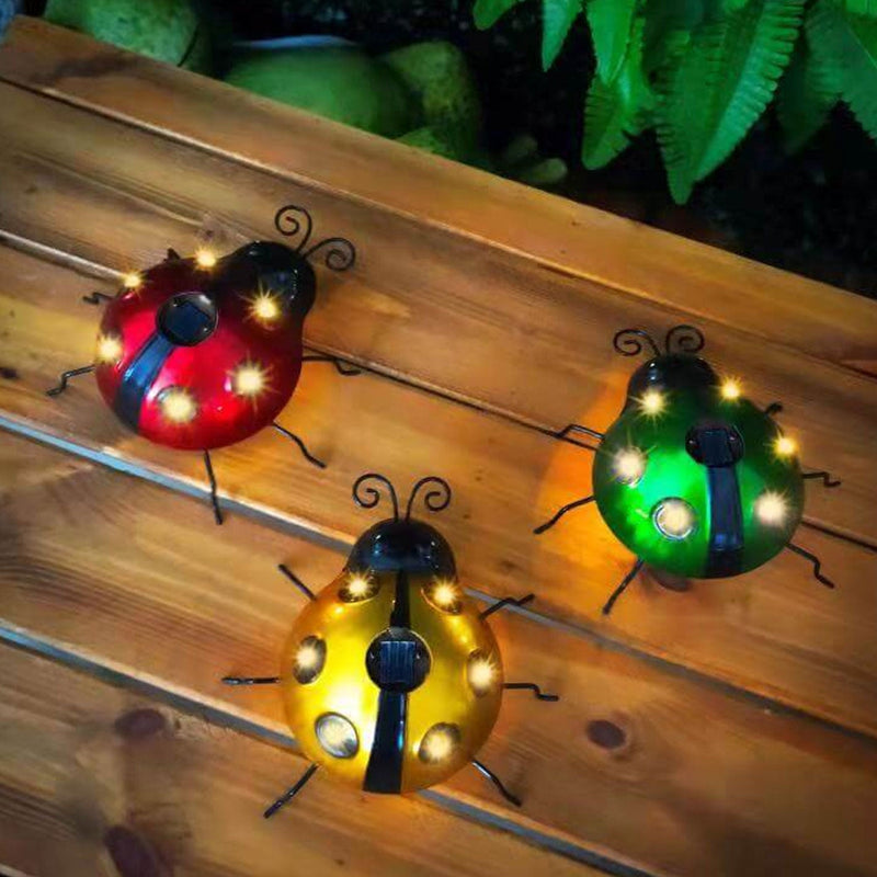 Solar Ladybug LED Iron Outdoor Lawn Decorative Light