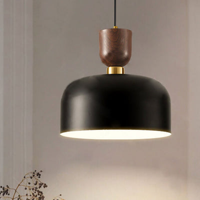 Nordic Minimalist Aluminum Dome 1-Light Pendant Light