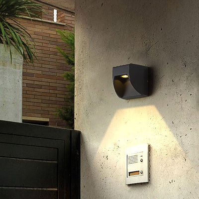 Moderne minimalistische kreative wasserdichte LED-Patio-Wandleuchte für den Außenbereich 