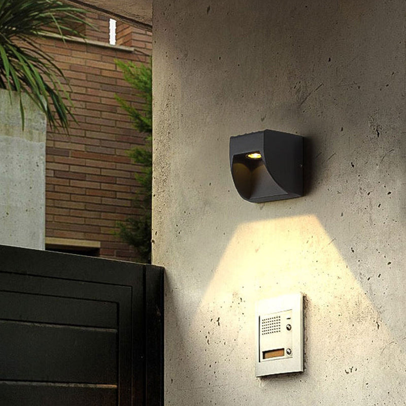 Modern Minimalist Creative Waterproof LED Outdoor Patio Wall Sconce Lamp