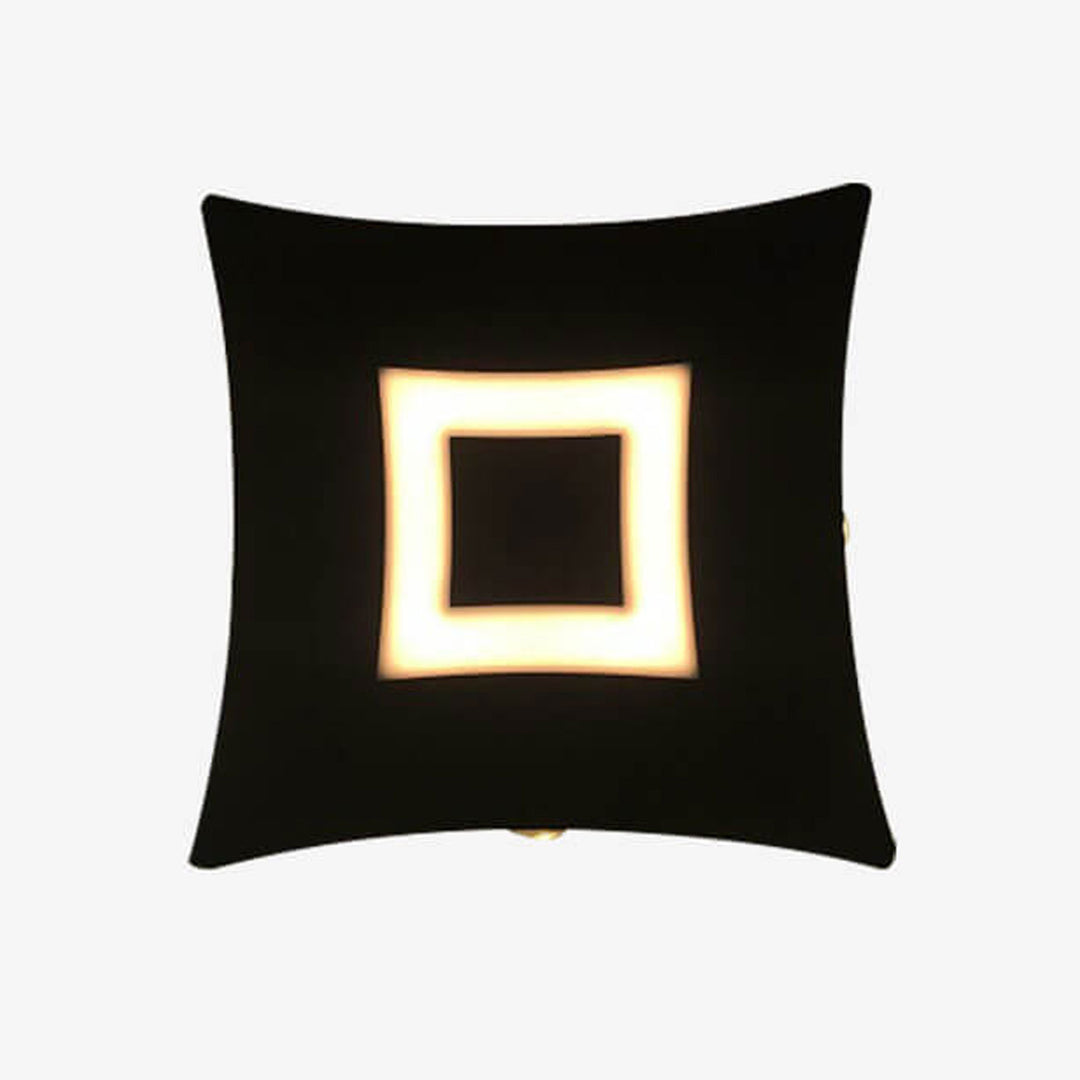 Lampe murale LED extérieure lumineuse carrée moderne et créative pour jardin 