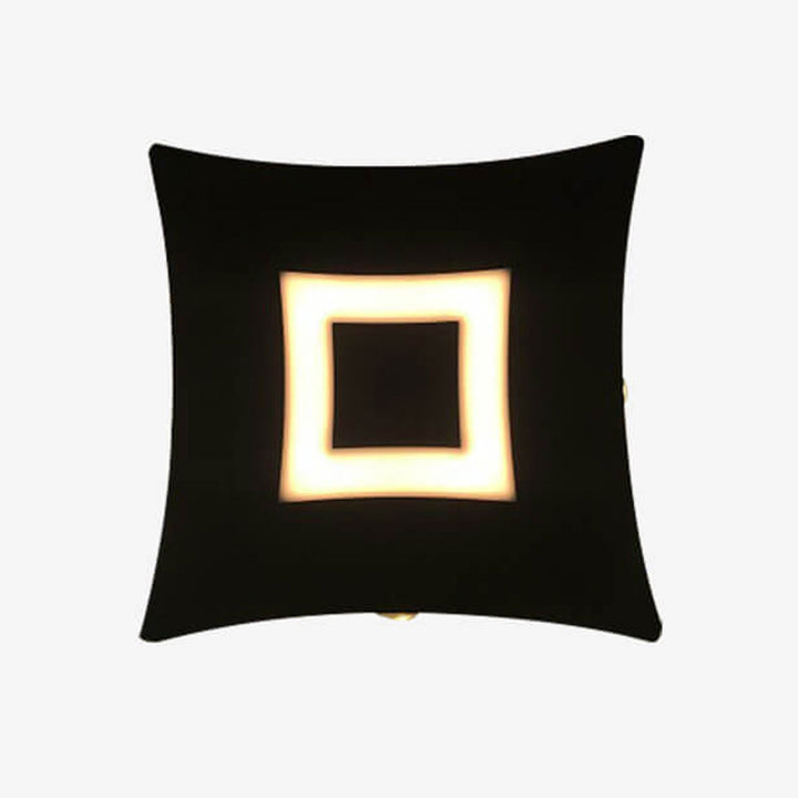 Lampe murale LED extérieure lumineuse carrée moderne et créative pour jardin 