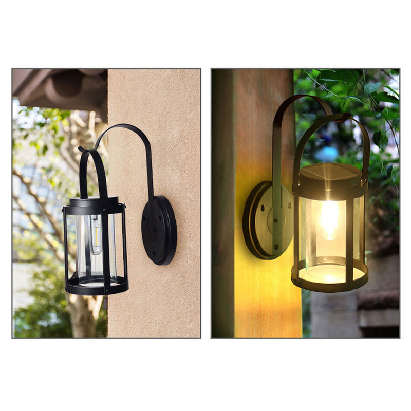 Solar-ABS-Zylinder-Lampenschirm Wasserdichtes LED-tragbares und aufhängbares Außenlicht 