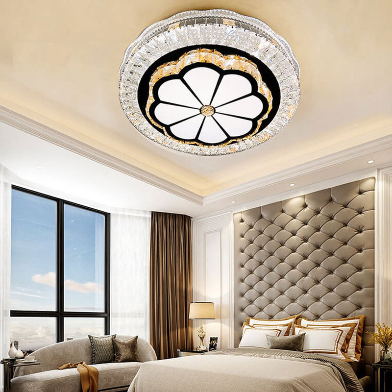 Nordic Light Luxury Round Design Multi-Style LED Flush Mount Light