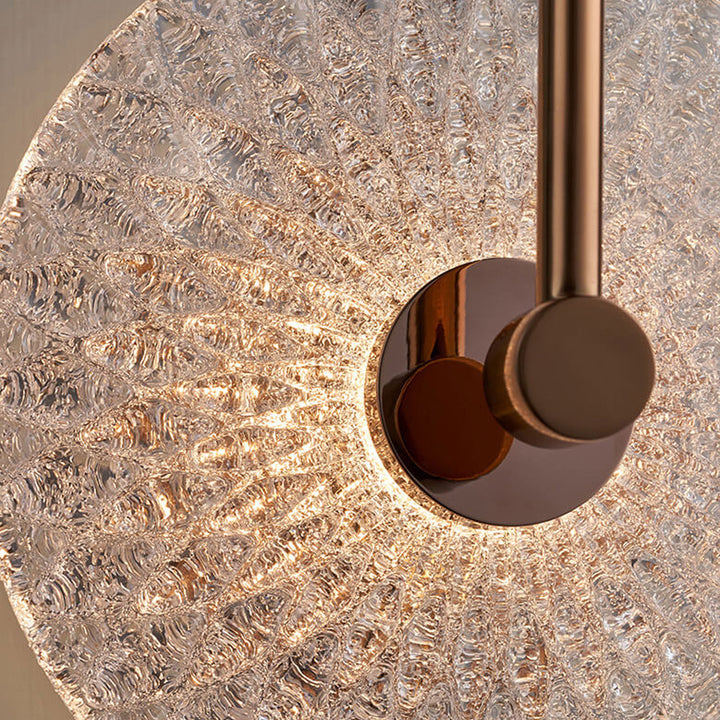 Applique murale moderne de luxe en verre fait à la main à 1 lumière 