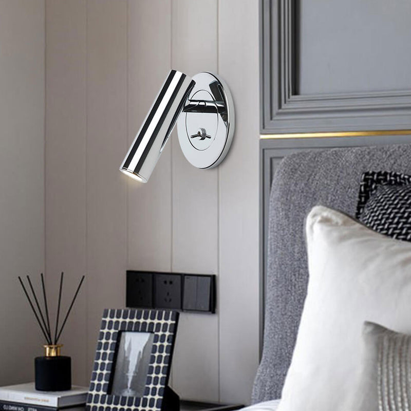 Modern Minimalist Solid Color Belt Switch Embedded LED Wall Sconce Lamp
