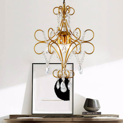 Vintage Luxury Crystal Candle Design 1/3 Light Chandelier