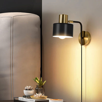 Moderne, minimalistische, drehbare Wandleuchte aus Eisen mit 1 Leuchte 