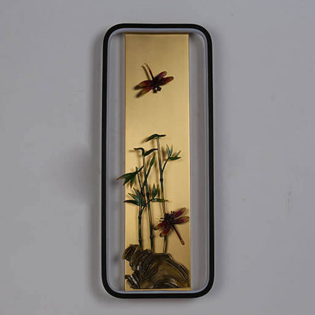 Moderne chinesische Emaille-Wandbild-Design-LED-Wandleuchte 