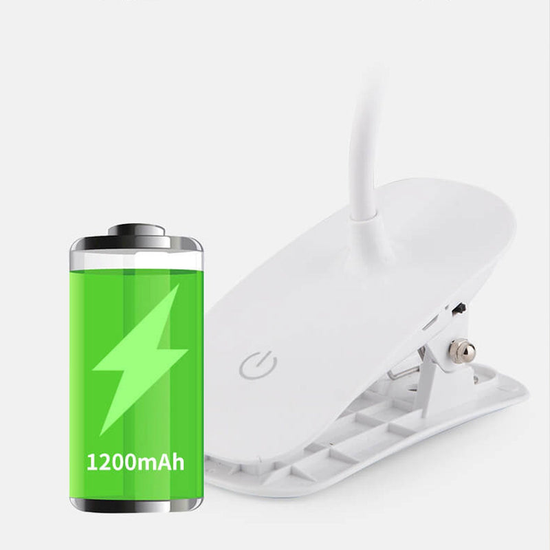 Lampe de bureau LED à clips rechargeables, abat-jour rond pliable, créatif et Simple 