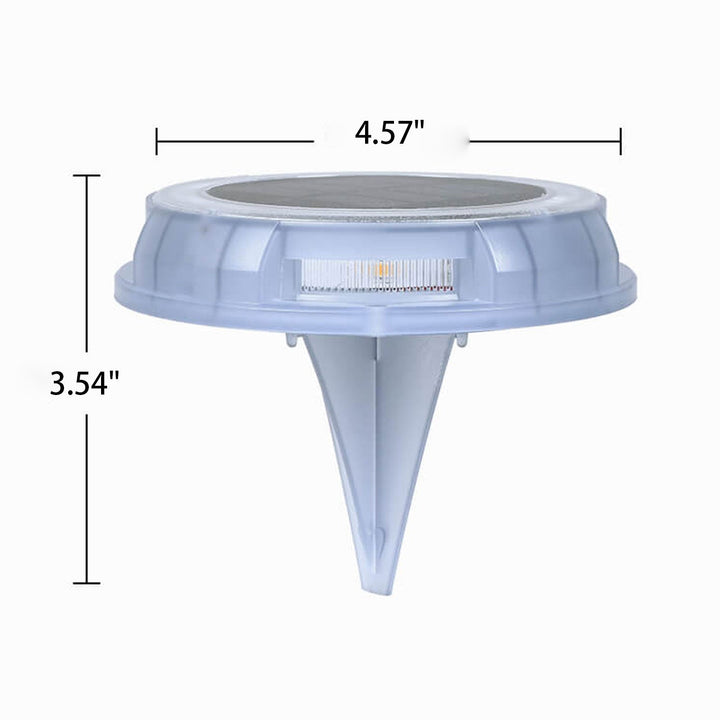 Solar Einfaches Rundes LED Outdoor Wasserdichtes Rasen Eingebettetes Licht 