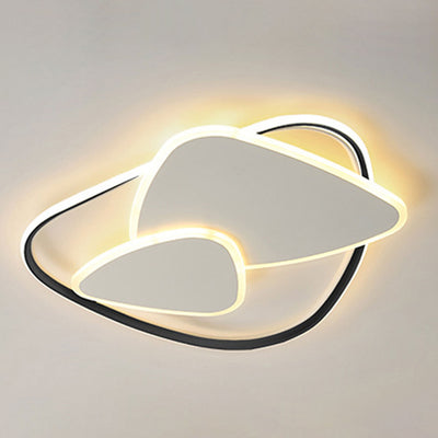Minimalist Creative Geometric Triangle LED Flush Mount Ceiling Light