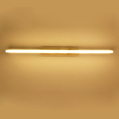 Nordic Minimalist Log Strip Vanity Light LED Wall Sconce Lamp