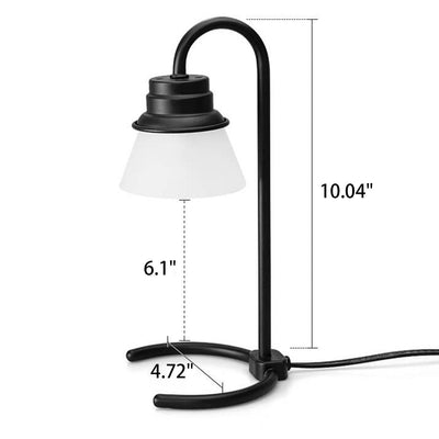 Moderne einfache Metall-Holz-1-Licht-Tischlampe aus schmelzendem Wachs 