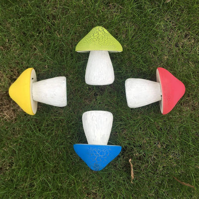 Solar Colored Mushroom Resin Plastic Outdoor Garden Lawn Decorative Light