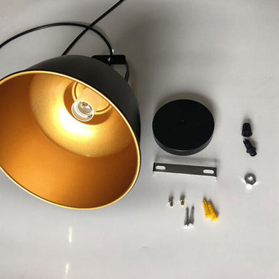 Minimalist Retro Industrial Aluminum Solid Color 1-Light Pendant Light