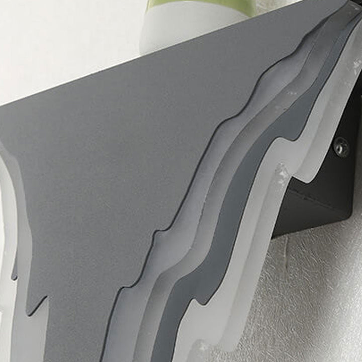 Lámpara de pared interior de acrílico de forma irregular de arte de hierro nórdico 