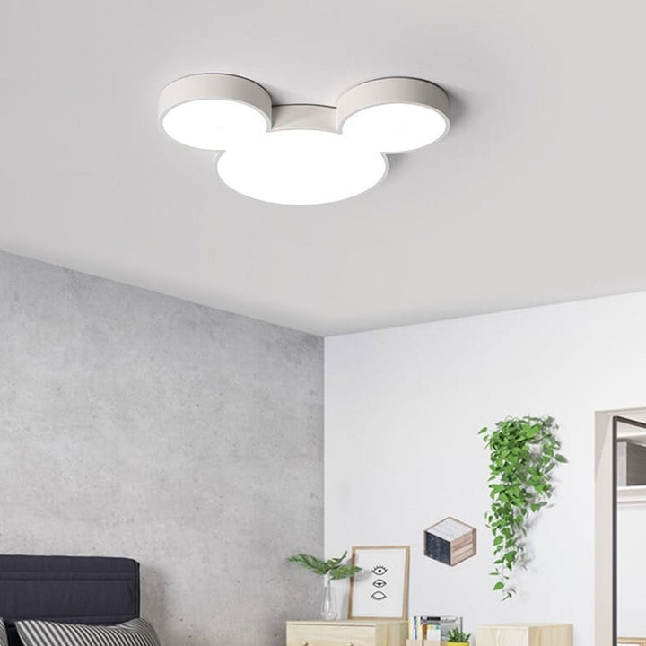 Moderne kreative flache LED-Deckenleuchte im Cartoon-Maus-Design für Wohnzimmer &amp; Schlafzimmer 