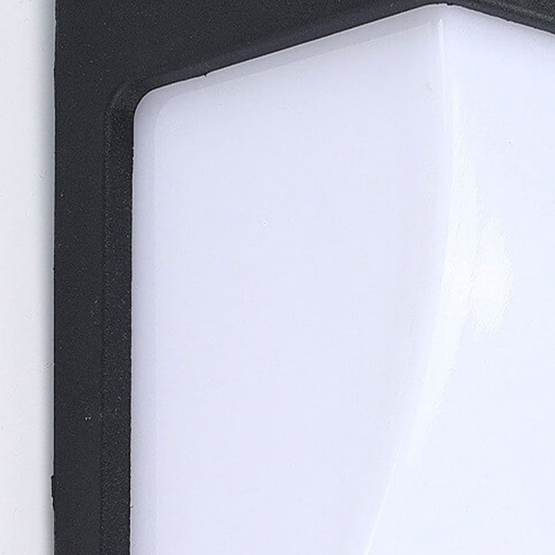 Applique murale LED étanche géométrique courbée moderne pour l&