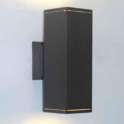 Modern Minimalist Square Column LED Luminous Outdoor Waterproof Wall Sconce Lamp