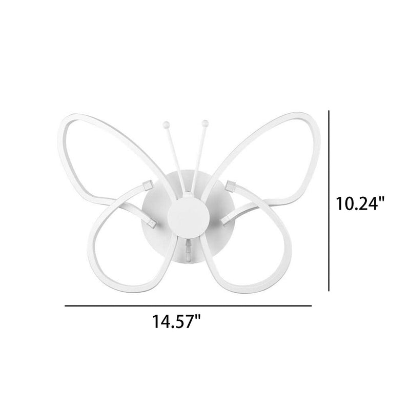 Modern Minimalist Butterfly Design Aluminum LED Wall Sconce Lamp